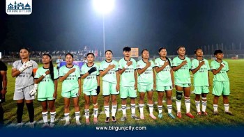 जीतपुरसिमरा महिला फुटबलको उद्घाटन खेलमा आयोजक सिमरा भेट्रान क्लब विजयी