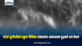 पटेर्वा सुगौलीको बकुल पैनिमा शंकास्पद अवस्थामा वृद्धको शव फेला