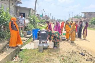 चापाकल सुकेपछि खानेपानीको हाहाकार