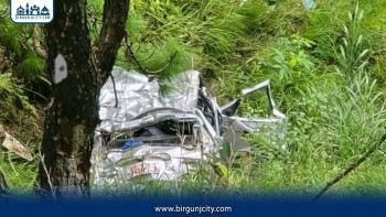 उच्च अदालत वीरगंजका मुख्य न्यायाधीश सवार सरकारी गाडी दुर्घटना, ६ जना घाइते