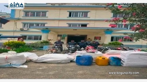 सर्लाहीमा अवैध सामानसहित चार मोटरसाइकल बरामद