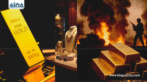 युद्धको असर: सुनको मूल्य सोचेअनुसार बढेन, स्थिर रह्यो