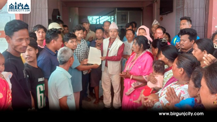 वन कार्यालयको सूचनाविरुद्ध स्थानीयवासीको ज्ञापनपत्र
