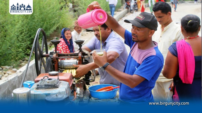 गर्मीसँगै उखुको जुस व्यवसाय फस्टाउँदै, उपभोक्ताको भिड बढ्यो