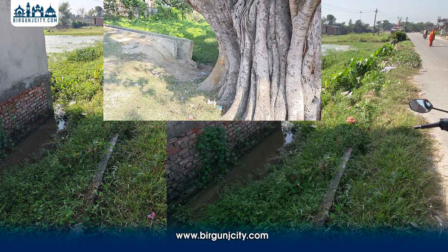 वीरगंज–२८ बगहीमा १० वर्षदेखि नालाको निकास नहुँदा स्थानीयवासी सास्तीमा